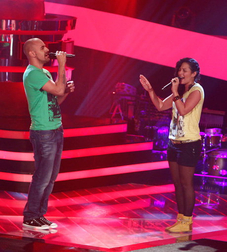 Mit "I Won't Give Up" von Jason Mraz singen sie sich ins Team Nena