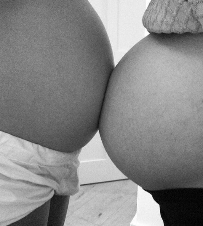 Die Desginerin und ihre Tochter Assisi waren zeitgleich schwanger