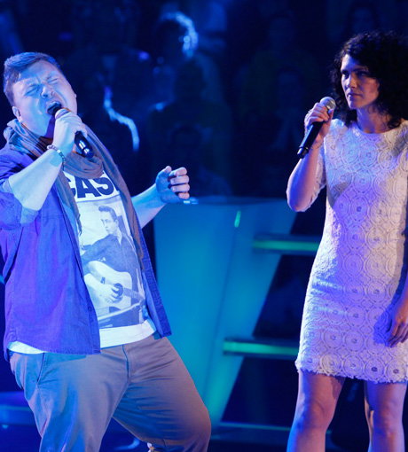 Mit dem Song "Don't Give Up" schaffte es Michael sich gegen seine Konkurrentin durchzusetzen