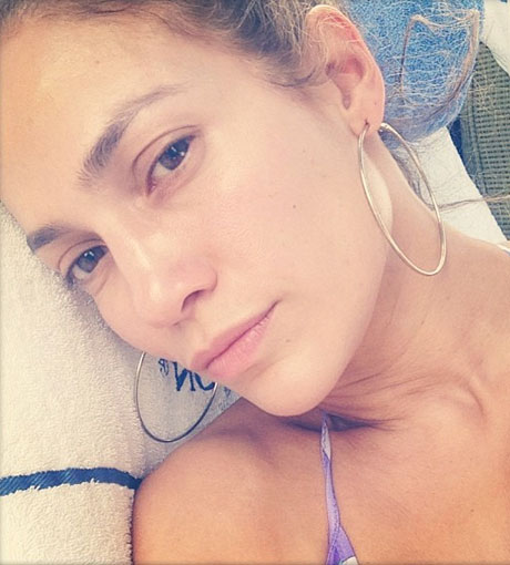 Auch ohne Make-Up wunderschön: Jennifer Lopez