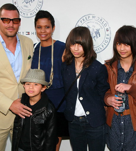 Justin und Keisha Chambers mit drei ihrer Kinder