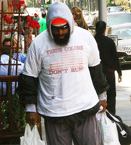 TV-Legende Mr. T in Beverly Hills. Heute hat er sein Markenzeichen, protzige Goldketten, aufgegeben