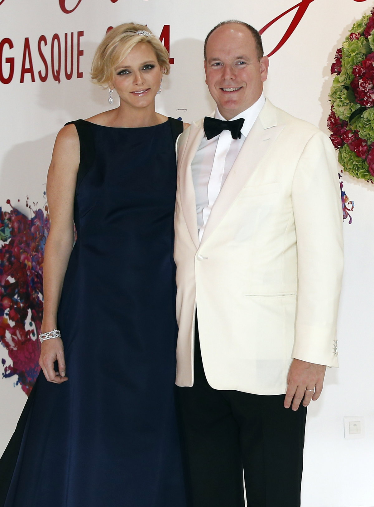 Charlène von Monaco und Fürst Albert posieren zusammen