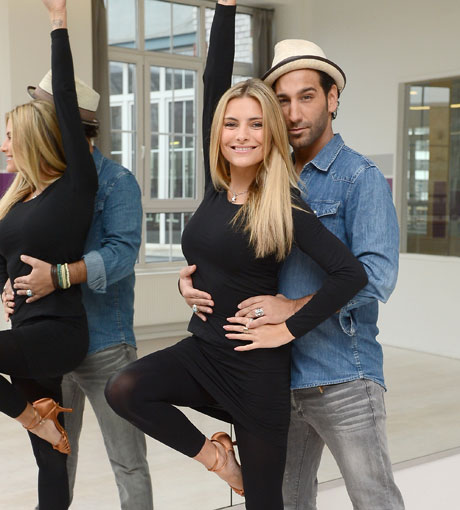 Sophia Thomalla und Massimo Sinató posieren zusammen