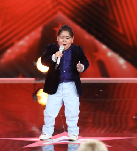 Sänger Vito John, 9, aus Waghäusel verzauberte mit "Nossa Nossa" die Fans. Leider war er noch zu klein, um weiterzukommen