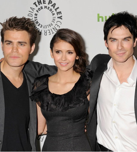 Die Vampire Diaries Hauptdarsteller: Nina Dobrev, Ian Somerhalder und Paul Wesley