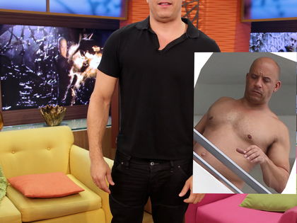 Wie von Zauberhand: Vin Diesel ist wieder super schlank! - Wo ist die Kugel hin, die der Actionstar gestern noch vor sich rumtrug?