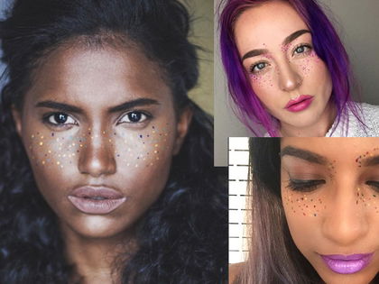 #Rainbow Freckles: Jetzt erobern bunte Pünktchen unsere Gesichter - Das ist der neueste Hype auf Insta!