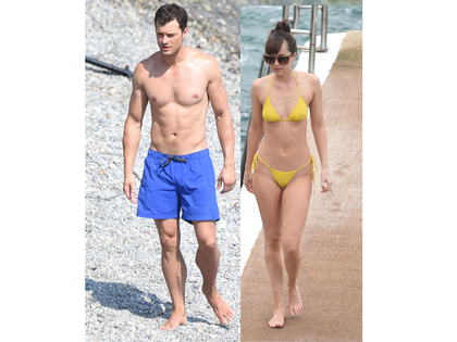 Nackte Tatsachen: So heiß geht es am „Fifty Shades Freed"-Set zu - Dakota Johnson im Bikini mit Jamie Dornan am Strand von Nizza