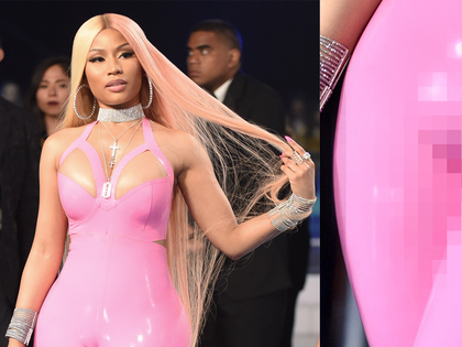 OMG – Krasser Cameltoe Fashion-Fauxpas: Nicki Minaj zeigt untenrum alles! - Über diesen Latex-Overall hätte sie besser nachdenken müssen...