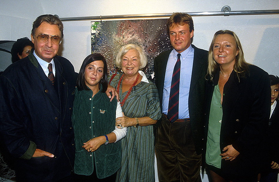 Peter Alexander mit seiner Familie