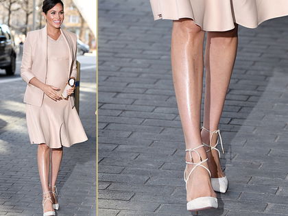 Herzogin Meghan: Das ist ihr Styling-Trick für glänzende Beine - Die 37-Jährige trägt keine Strumfhose - so funktionieren Air Stockings!