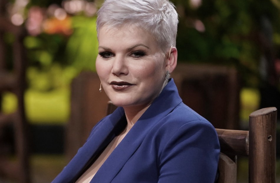 Melanie Müller in der Dschungelcamp-Show bei RTL