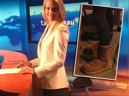 So geht Tagesschau! Judith Rakers mag es untenrum bequem - Die beliebte Moderatorin: oben hui - unten bequem!