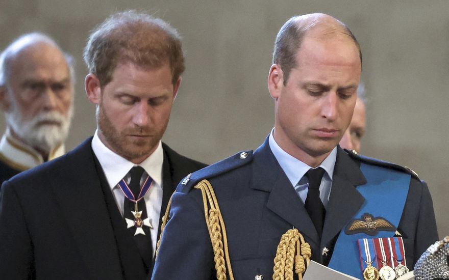 Prinz Harry und Prinz William ganz ernst