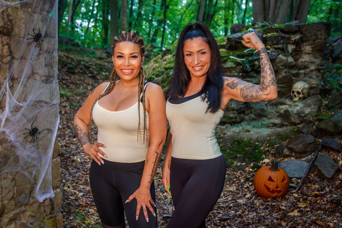 Patricia Blanco und Jasmin Herren bei "#CoupleChallenge – Halloween Edition"