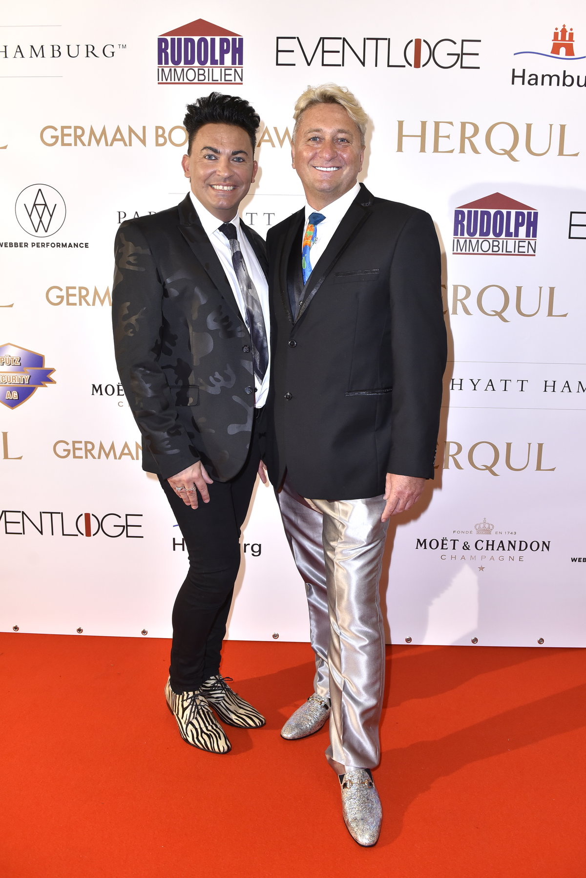 Matthias Mangiapane und Hubert Fella lachen