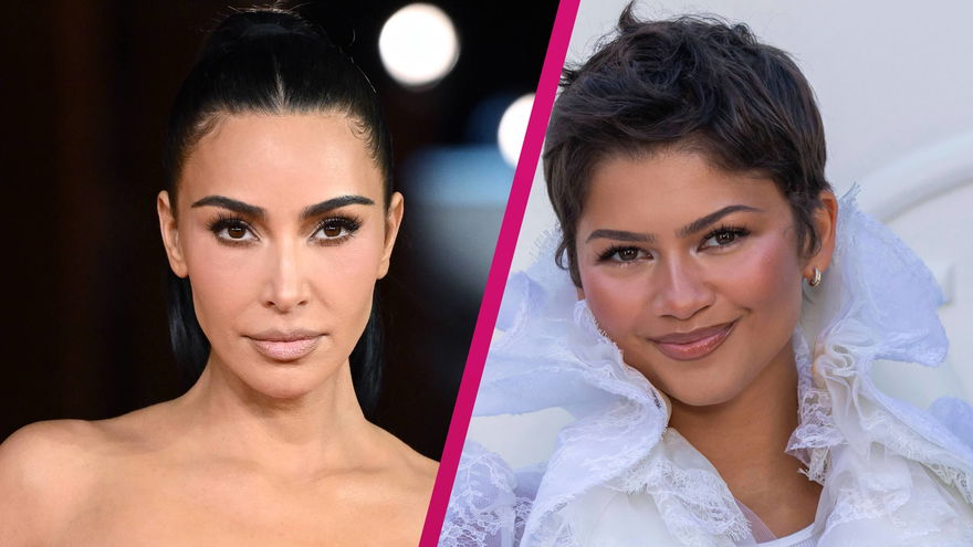 Collage von Kim Kardashian und Zendaya